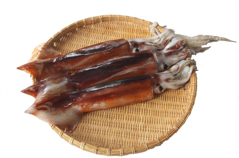 新鮮なツメイカ入荷！本日カウンター席のみのご案内となります。