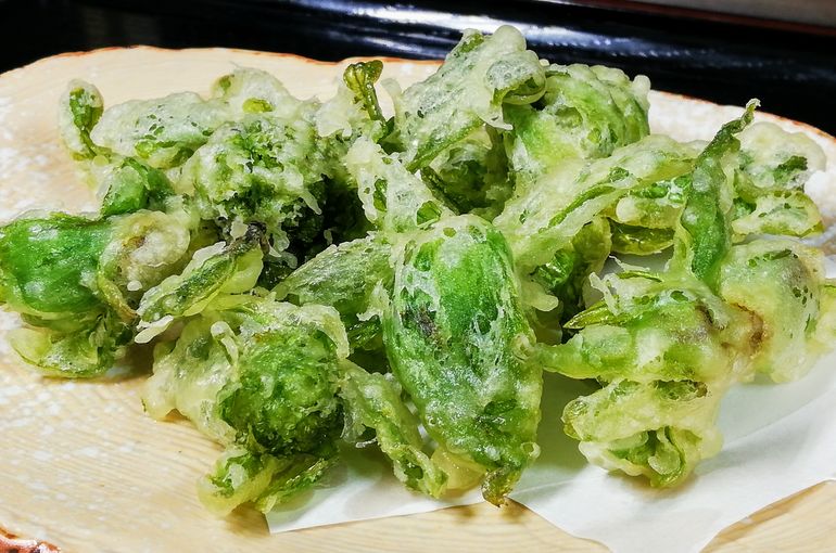 香り抜群のふきのとうの天ぷら